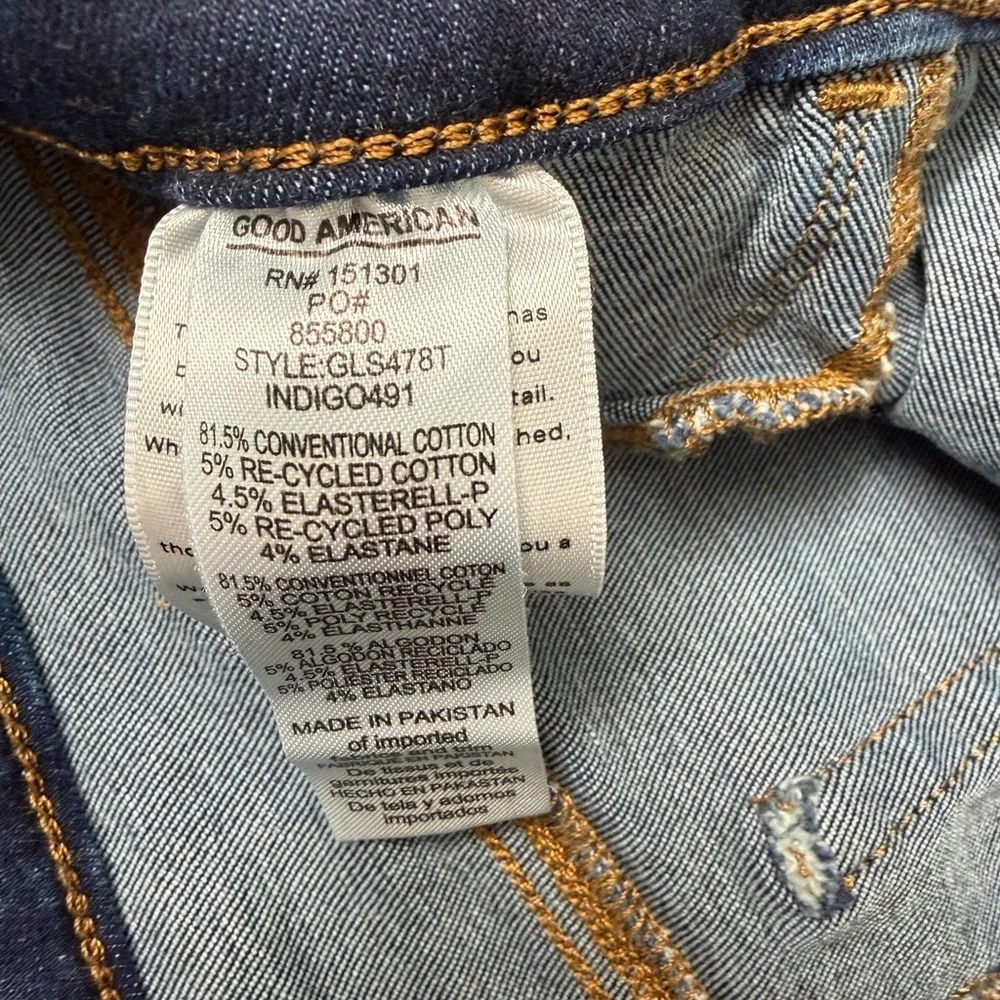 Good American Size 3 Dark Blue Skinny Jeans